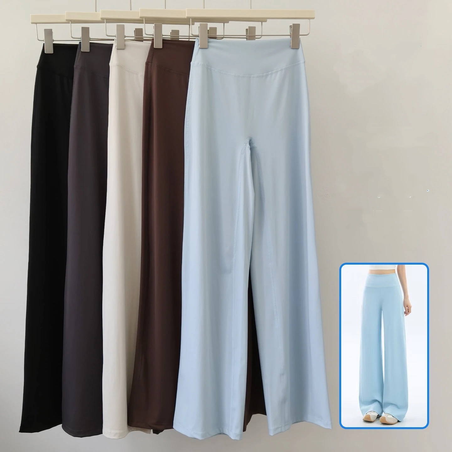Yoga Wear Trousers Loose Straight-leg Sports Leggings Slimming High-waisted Running Breathable Gym Quick-drying Fitness Pants