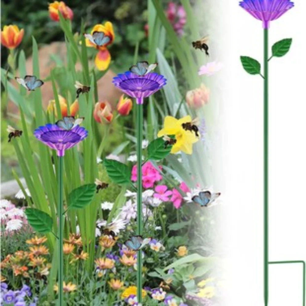 Colorful Garden Bee Bath Butterfly Feeder Butterfly Attraction Bee Watering Station Attracts Pollinators Multi-Functional Use