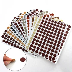 96Pcs 15mm Holz Möbel Selbst Klebstoff Schraube Kappe Abdeckung Loch Aufkleber Holz Handwerk Schreibtisch Schrank Schublade Kunst Aufkleber ornament