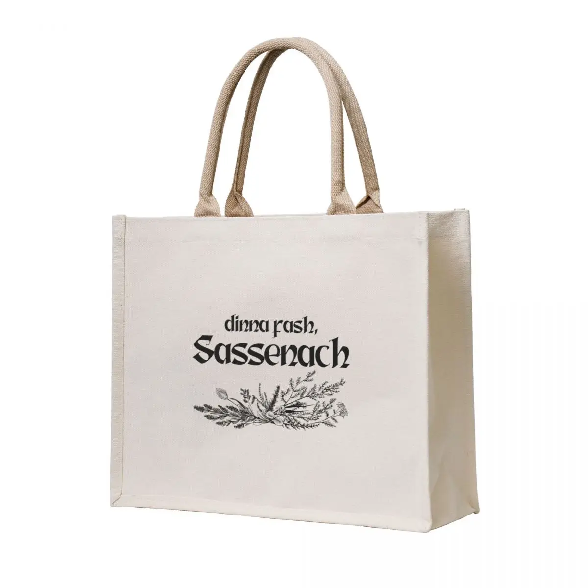 

Outlander Dinna Fash, Sassenach Tote Bag reusable grocery bags Women's handbag Shopping bags