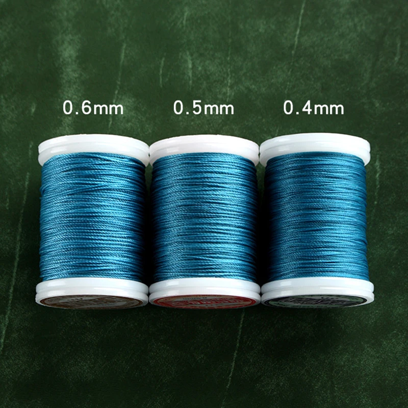 DIY Accessories Leather Craft Sewing Thread 0.4/0.5/0.6MM Round Waxed Thread Polyester Cord Wax Coated Strings Drop Shipping