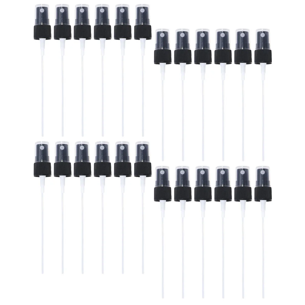 50 Pcs Refillable Perfume Bottle Nozzle Spray Can Sprinkler Multicolor Black Pp Man Bottles