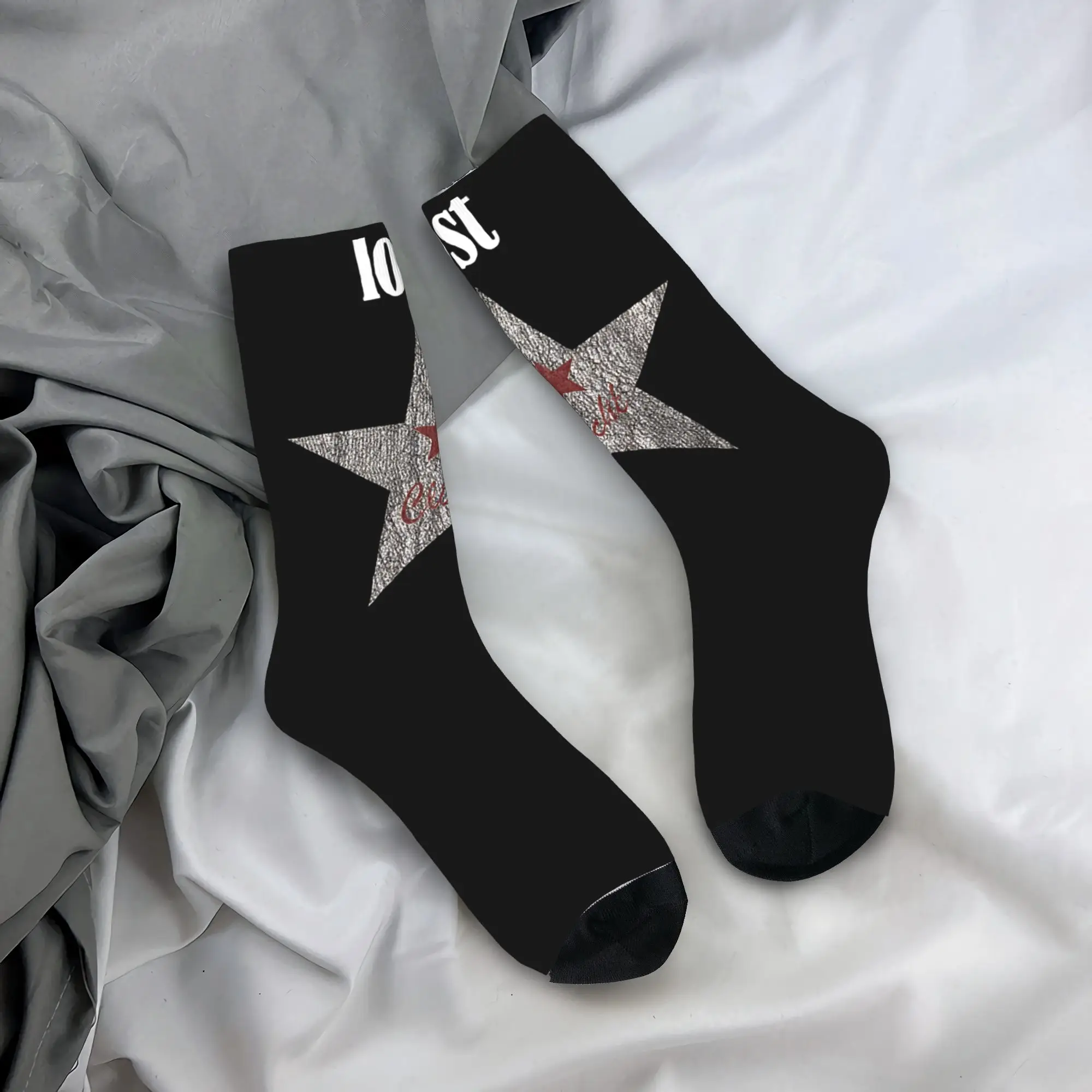 

Зимние теплые разноцветные носки MGK Lost Americana для женщин и мужчин, дышащие баскетбольные носки в стиле рэпера