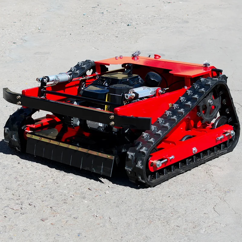 روبوت جزازة العشب المخصص الذي يتم التحكم فيه عن بعد لإزالة الأعشاب الضارة في المزرعة، آلة تقطيع وتقطيع العشب سهلة