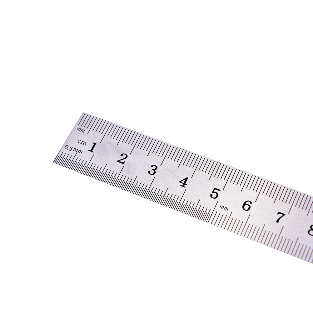 1PC Metric Rule Precision Double Sided Measuring Tool 15cm Metal Ruler Stainless steel Children Day gifts