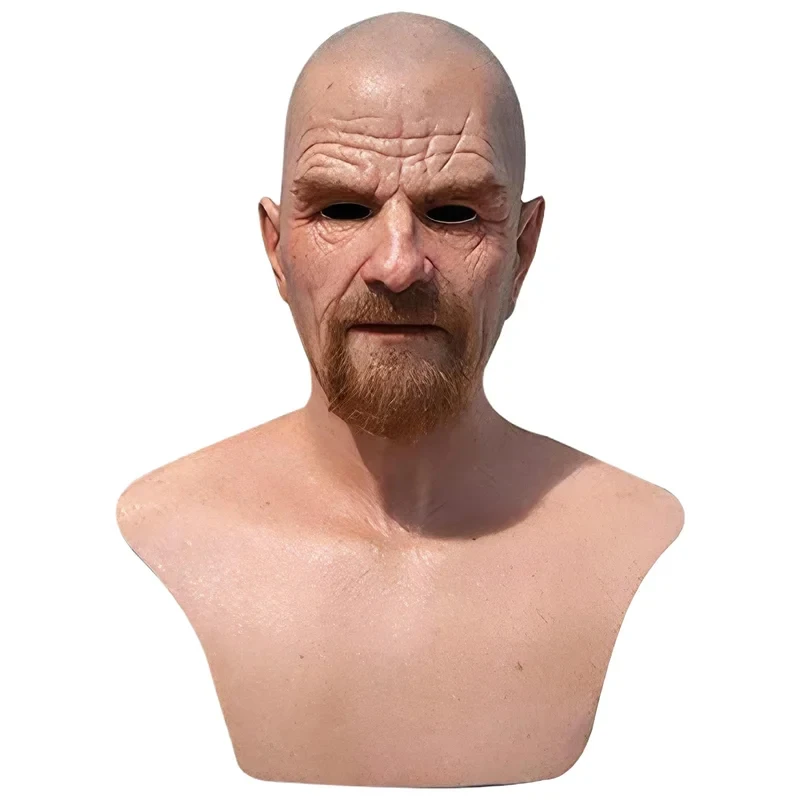 Elderly Woman Man Wrinkle Full For Head Grandpa/Grandma Face Mask Devil Novelty Supplies Halloween Party Cosplay Props