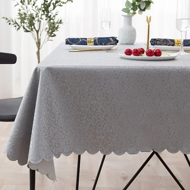 

Waterproof Solid Floral Tablecloth Rectangular Tablecloth Oilproof Table Cover Dining Coffee Table Cloth Square 55 Inch 140cm