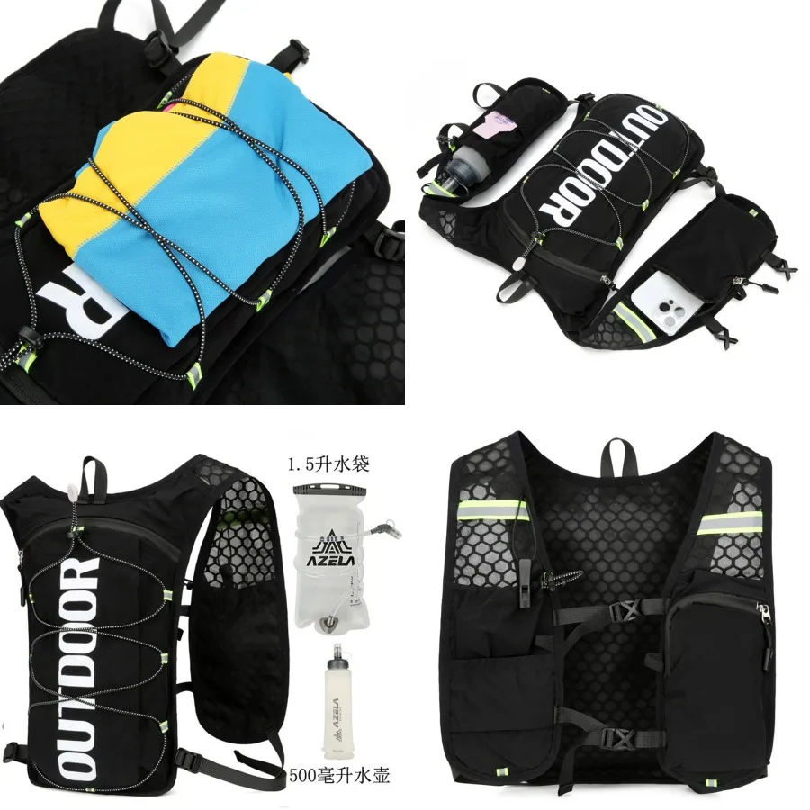 

【Новый стиль】 Велосипедная сумка-жилетка объемом 5 л для мужчин и женщин, рюкзак для марафонских забегов - сумка для воды для занятий спортом на открытом воздухе