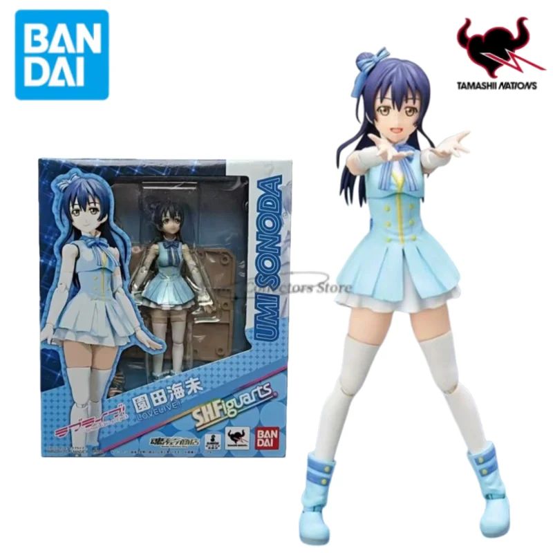 

В наличии Bandai S.H.Figuarts SHF Sonoda Umi LoveLive аниме фигурка Коллекционная совместная модель мобильности игрушки орнамент подарок