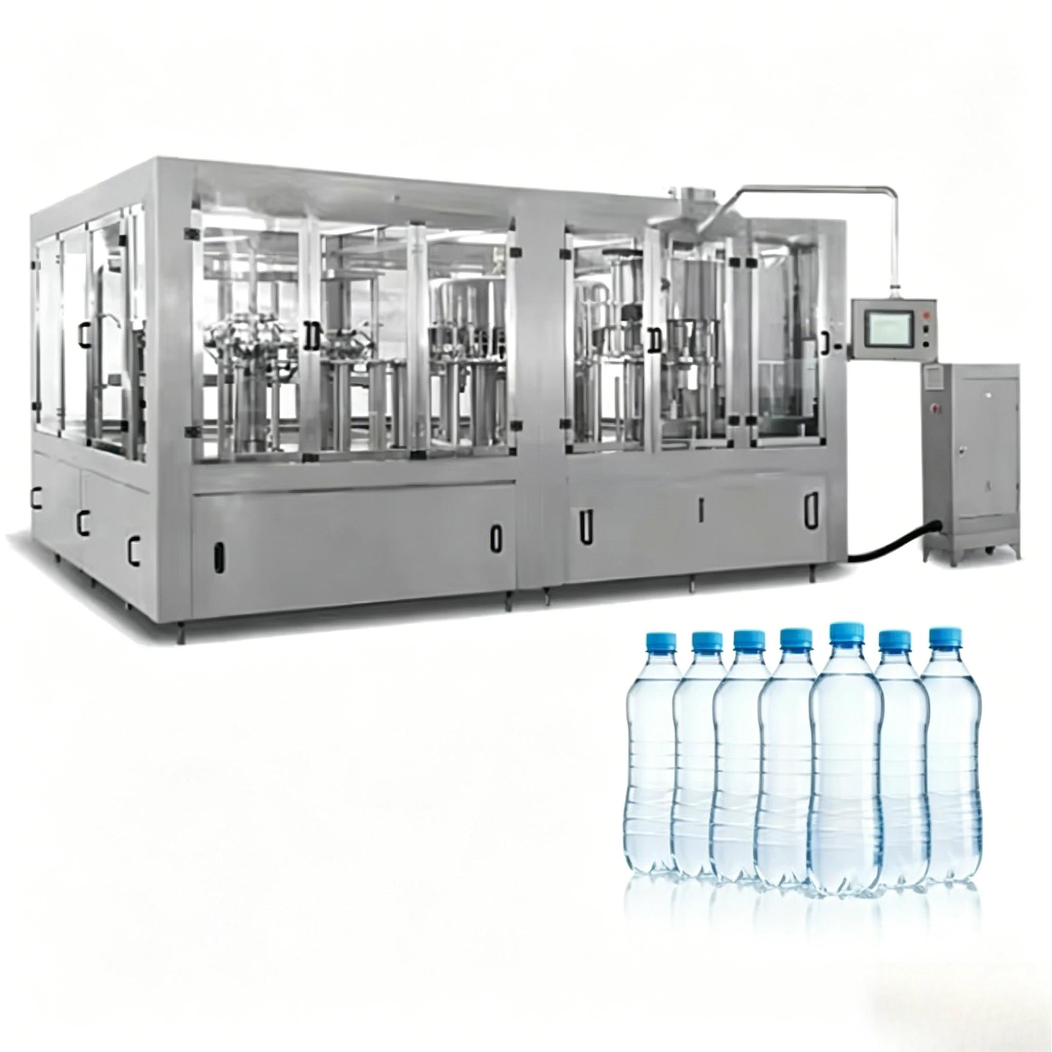 Electric Automatic Water Bottle Filling Plant Line for Beverages Shampoo Glue Nail Polish and Oil Liquid Glue Filler Customized