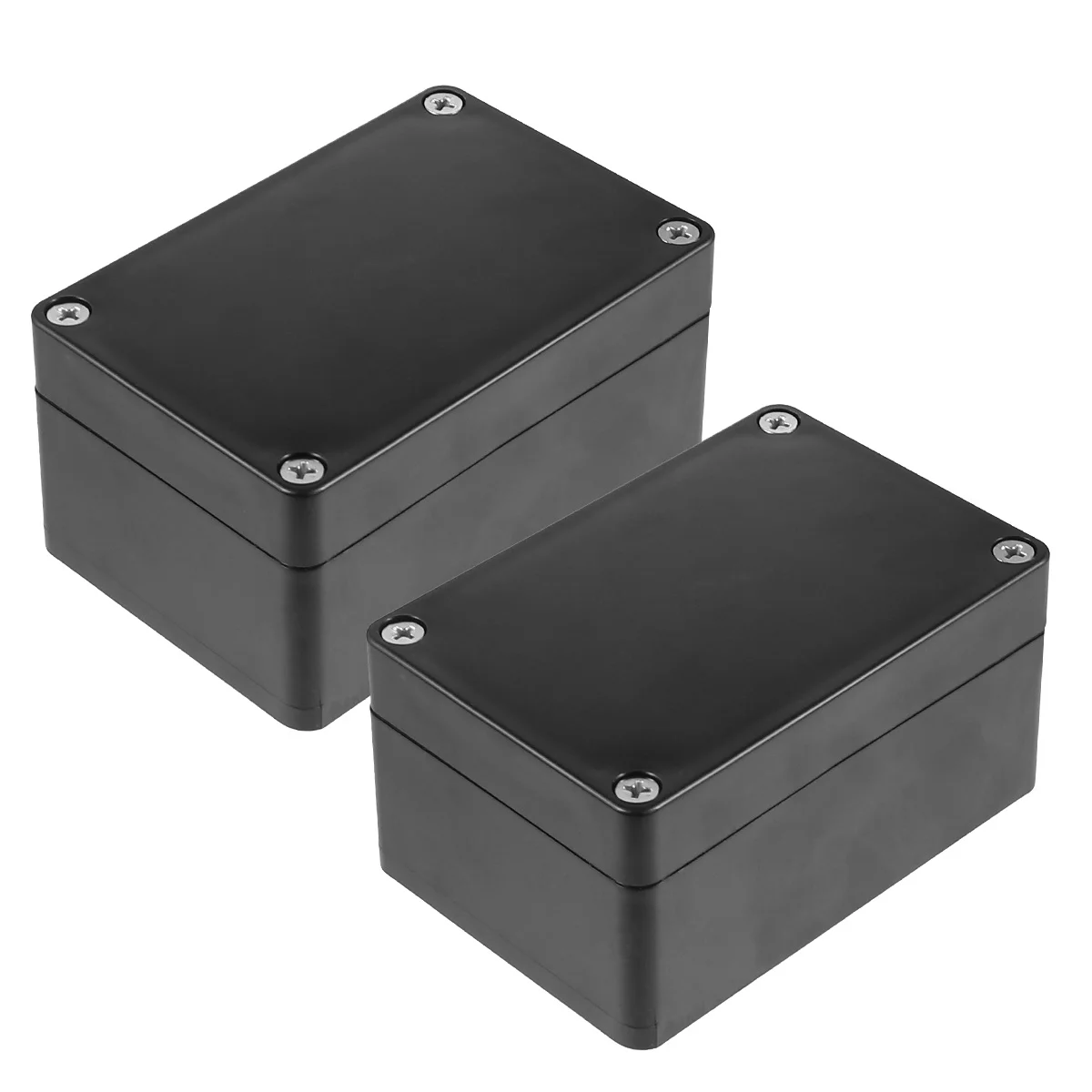 2Pcs Plastic Waterproof Junction Box Durable Sealed Electronic Project Enclosure Outdoor Electric Box 100x68x50
