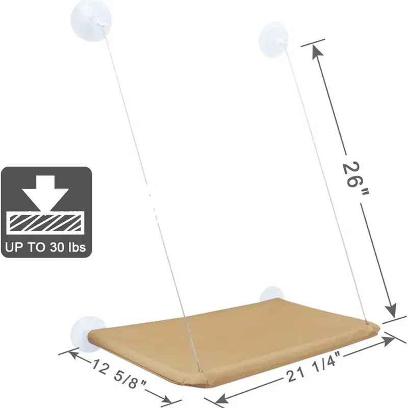 Cama de gato suspensa, rede aérea para gatos, casa, gatinho, estrutura de escalada, assento de janela ensolarada, rolamento de ninho, 20kg, acessórios para animais de estimação