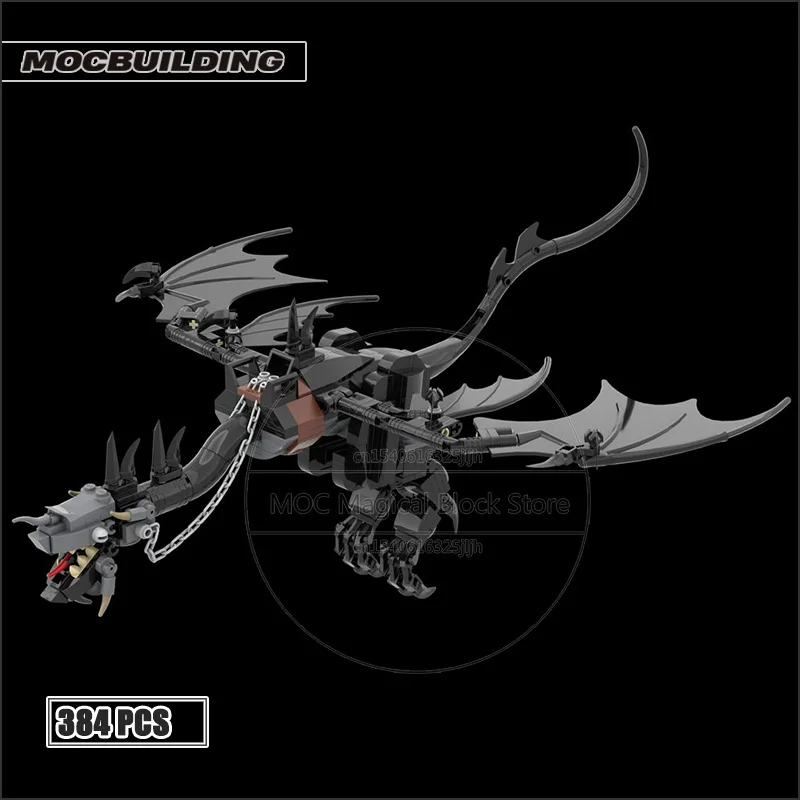 The Fell Beast Technology Bricks MOC Building Blocks UCS Rings Movie Scene DIY Assembly Collection Toys Display Xmas Gifts