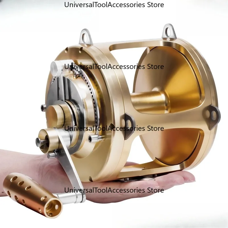 Saltwater Big Game Trolling Combo, Ocean Fishing Rod and Drum Reel Set for Offshore Boat Fishing