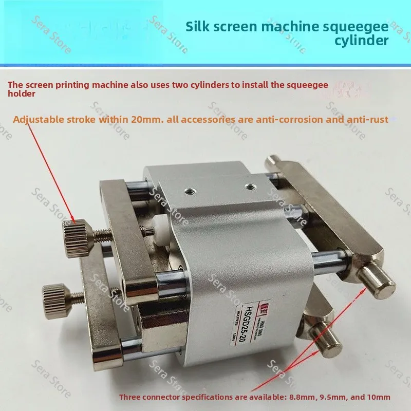 Adjustable Stroke Cylinder for Screen Printing Machine, 25-20 Pneumatic Air Cylinder Replacement Part