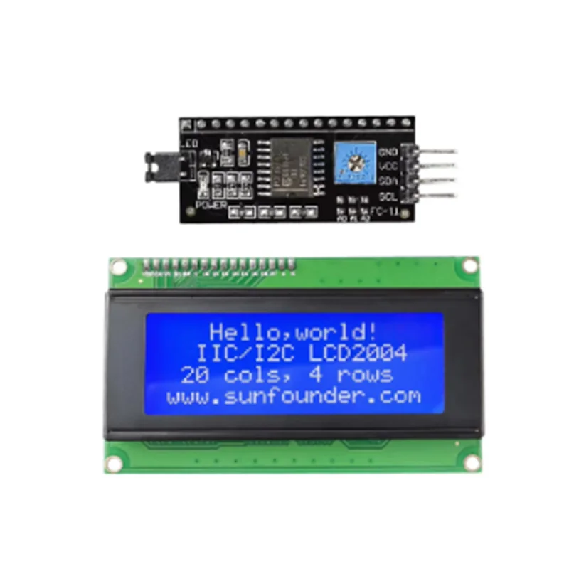 2004A I2C LCD Display 20x4 Character Module Chinese English Backlight Screen for Arduino DIY Electronics