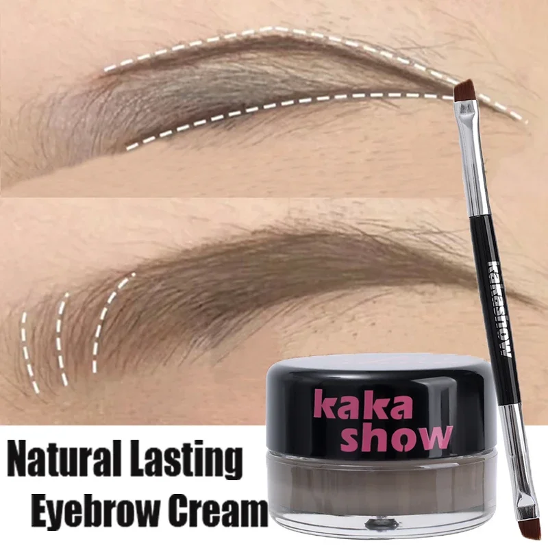 Eyebloguging-Crème à coussin d'air pour les sourcils, imperméable, non facile à décolorer, semi-continu, pâte, maquillage, cosmétiques