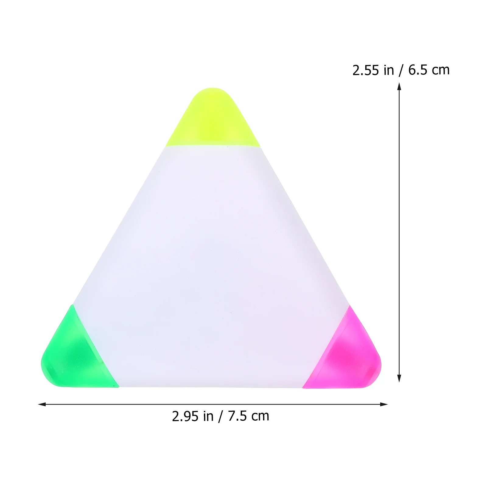 5 ชิ้นสามเหลี่ยม Highlighter Rainbow สีเรืองแสงปากกาแบบพกพาเครื่องหมาย 3-in-1 เครื่องหมายสําหรับนักเรียนเรืองแสง