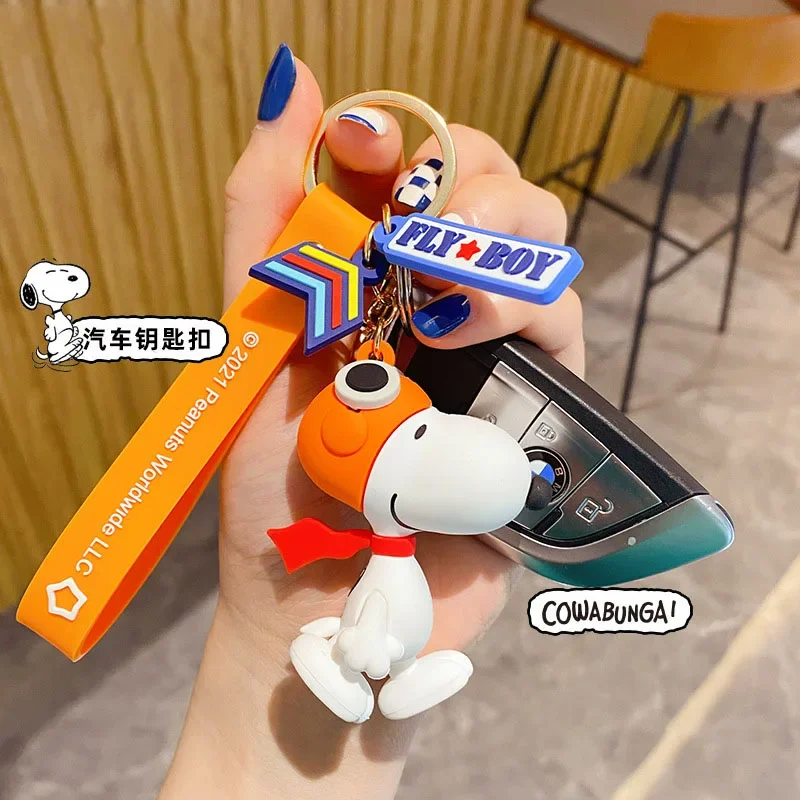 Kawaii Snoopy Sleutelhanger De Tweede Generatie Sleutelhanger Trendpaar Accessoires Schattige Puppytas Hanger Prachtig Cadeau