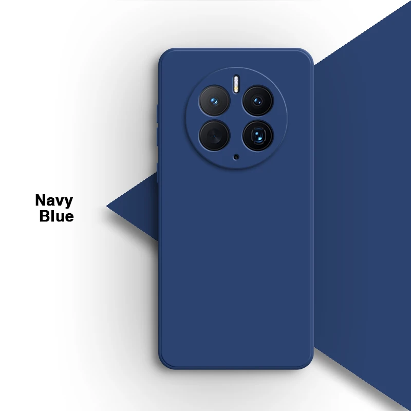 Flüssige Silikon-Handyhülle für Huawei Mate 60 50 40 Pro Plus 50E 40E RS 5G, weiche Original-Schutzhüllen