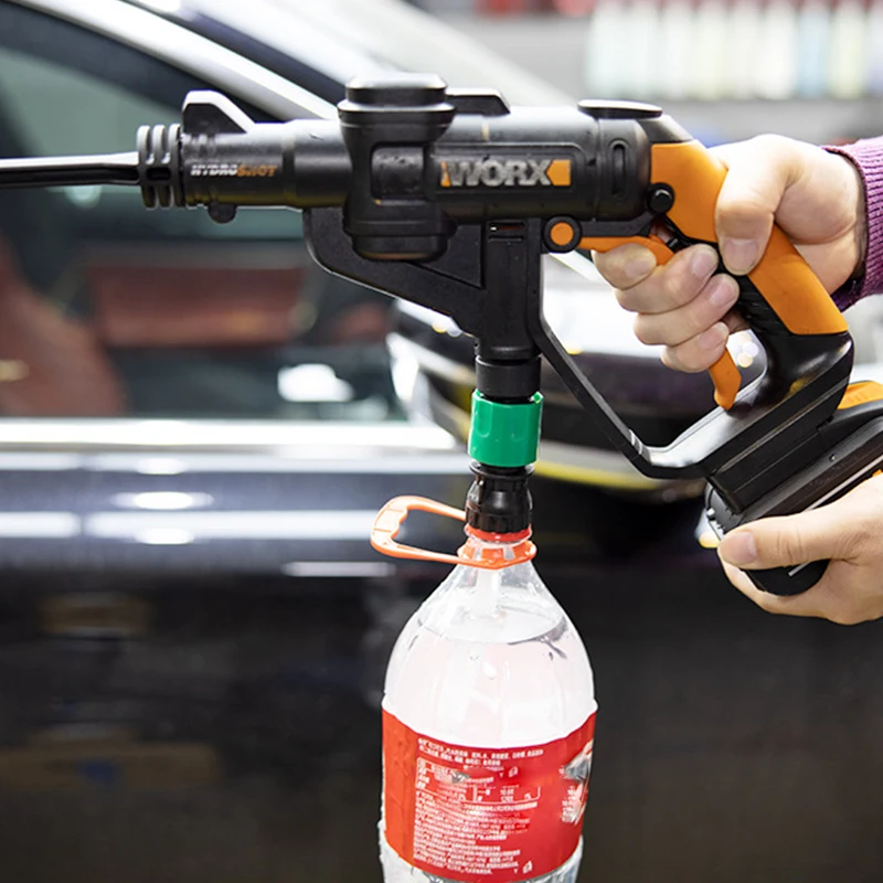 Adaptador para pistola de lavado de batería de litio con botella de Coca Cola, manguera de alta presión, conexión rápida, adaptador de lavadora de