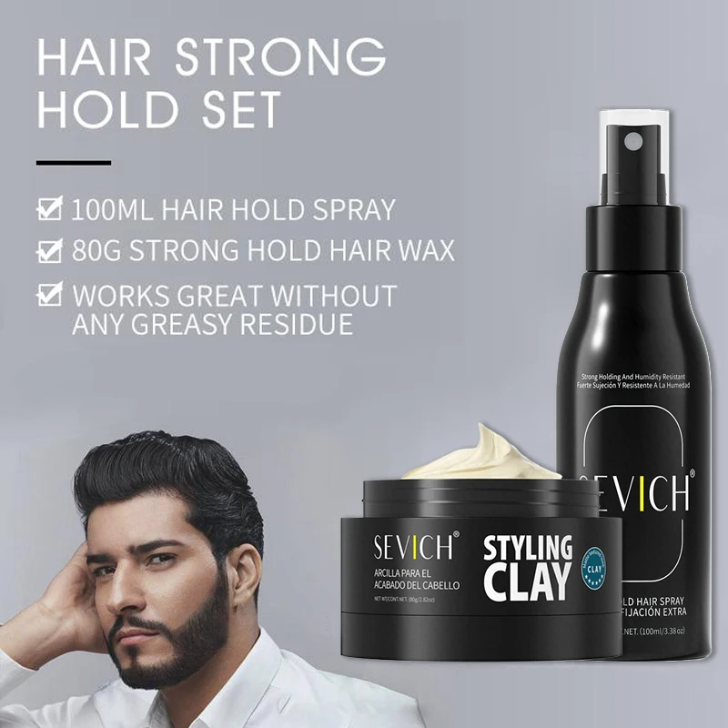 Hair Styling Holding Spray Hair Thickening Mist Hair Hold Wax Spray Set For Men Hair Building Fixing Water Salon Hair Styling