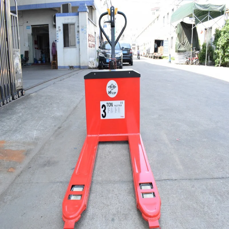 [Customized]Shelf factory commonly used convenient labor-saving moving goods yellow red belt called manual forklift