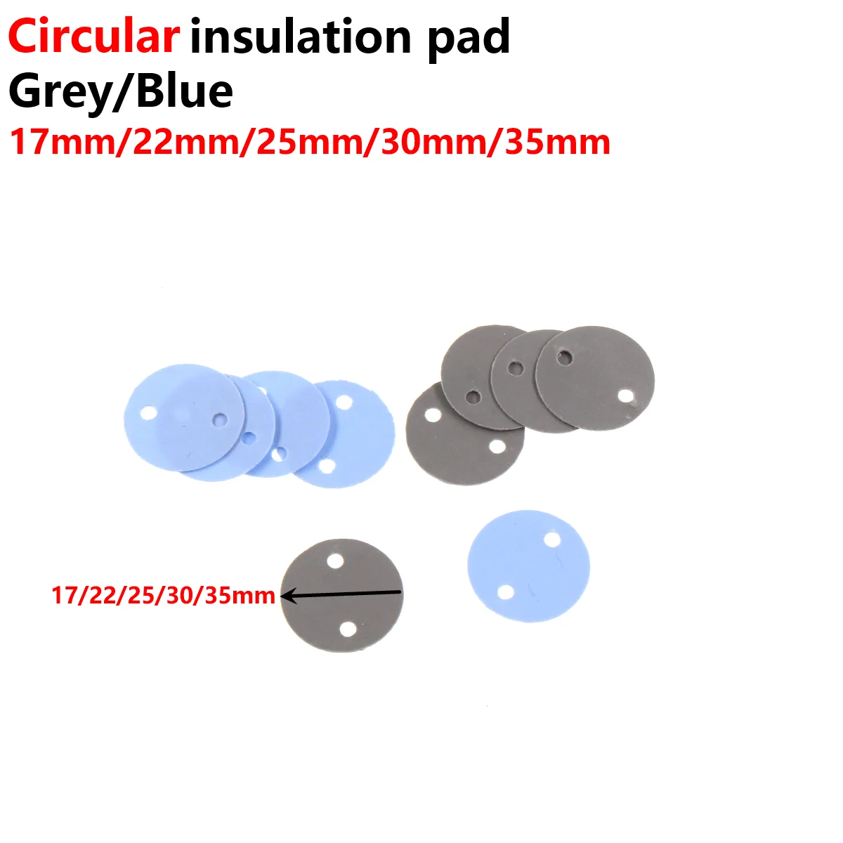 

500/200PCS Capacitors with circular silicon film 17MM 22MM 28MM 39MM 50MM circular thermal insulation capacitor silicone insulat