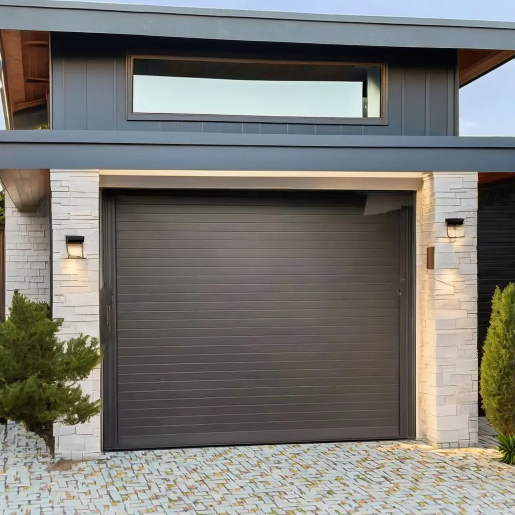 Durable Aluminum Alloy Garage Door Household Anti Theft Heavy Duty Garage Doors Remote Control Open The Intelligent Garage Doors