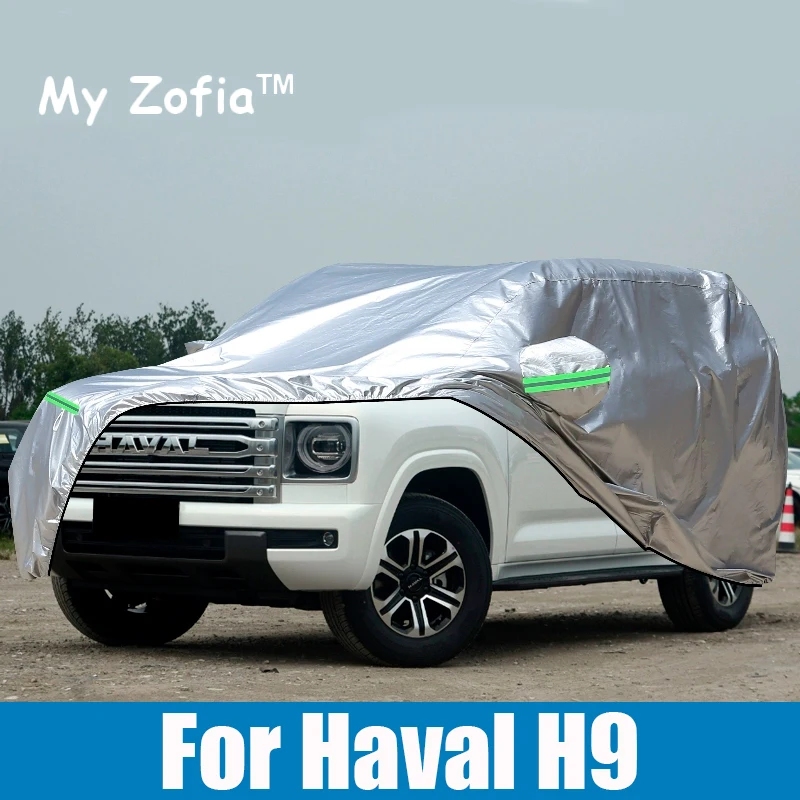 

For Haval H9 2024 2025 New H9 Car Full Car Covers Outdoor Sun Anti UV Rain Snow Dust Protection Oxford Cloth