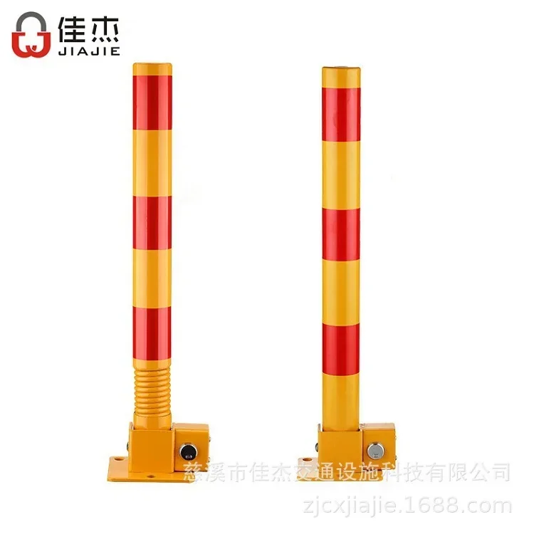 Parking space floor lock Parking space vertical pile spring column lock Thickened anti-collision occupancy Garage lock