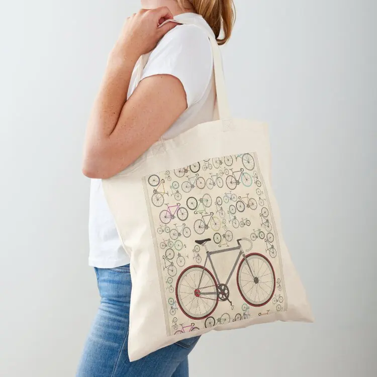 

Love Fixie Road Bike Tote Bag tote bag woman Lady bag Canvas Handbags