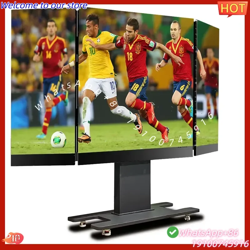 2026 P1.56 Mobile LED Video Wall System Indoor Rental 138-Inch Smart TV Paper Thin Screen IP65 Rating Elevator Wayfinding
