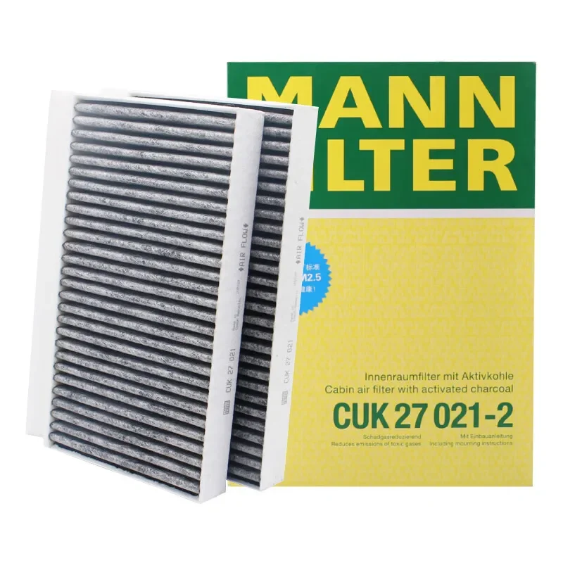 MANN FILTER CUK27021-2/FP27021-2 Cabin Filter For MERCEDES-BENZ Maybach II S-Class(W222 C217 V222 X222) A2228300318 A2228300418