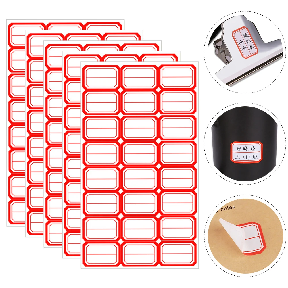

Waterproof Self-adhesive Labels Small Size Office Marking Stickers Classified Tags for Bedroom Home Organization