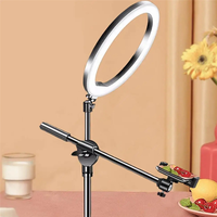 Classic-Overhead Tripod For Mobile Phone Smartphone Desktop Video Shooting Stand With Ring Light For Table Photography Easy Inst