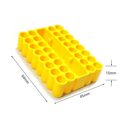 C 1/2/5pcs Bit Holder 32 Holes Bit Hex Shank Organiser Screwdriver Bit Holder Drill For Storage For 6.35MM Shank Storage Box