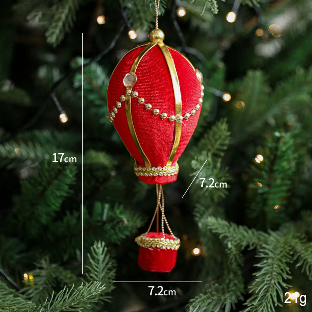 زينة كرة عيد الميلاد، فوانيس بالون الهواء الساخن، زينة شجرة عيد الميلاد، زينة شجرة عيد الميلاد، السنة الجديدة - هدايا عيد الميلاد