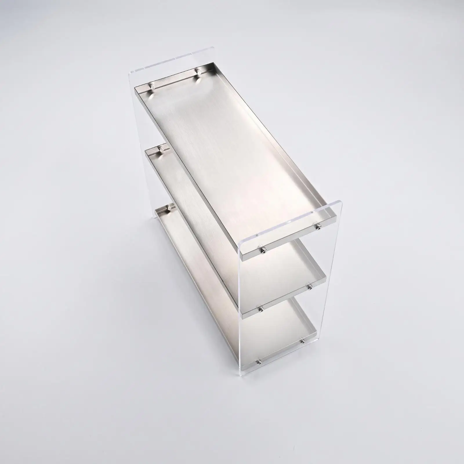 Desktop Storage Rack Compact Rack with Acrylic Panels Highclarity