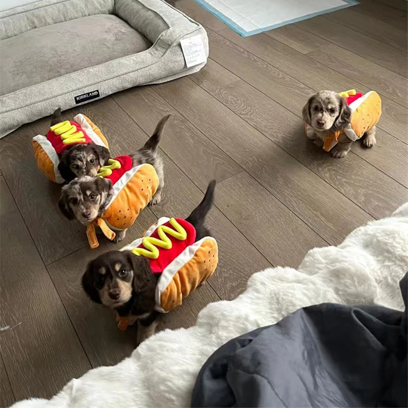 Funny Holiday Dog and Cat Pet Costumes Adjustable Clothes Pet Costume Cosplay Cute Dachshund Party Costumes view 2