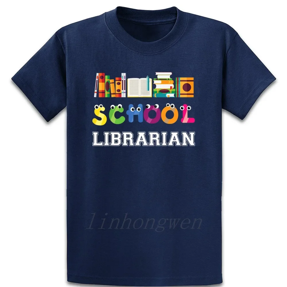 Funny Elementary And Middle School Librarian T Shirt Crazy Custom Casual Pictures Male Crew Neck Cotton Spring Shirt