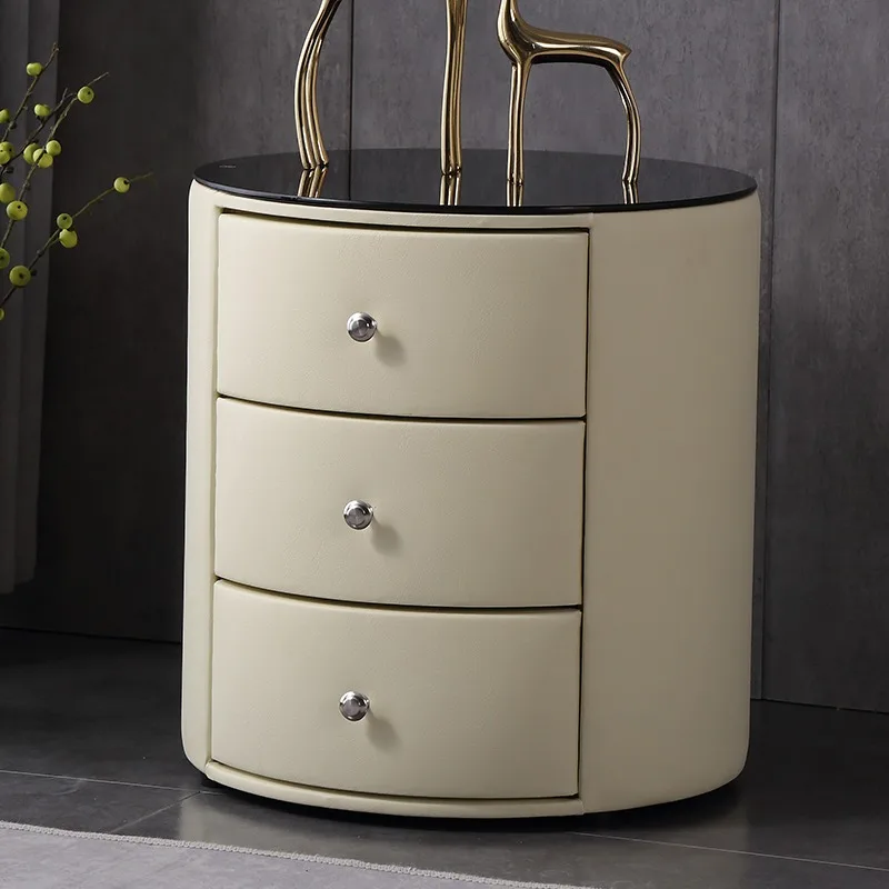 Light Luxury Simple Modern Randomly Matching Bedroom Furniture Solid Wood Nightstand