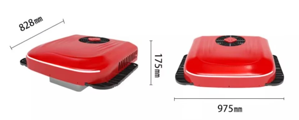 كامبر RV سقف كهربائي 12 فولت تكييف الهواء على السطح 12 فولت شاحنة 24 فولت مكيف هواء لوقوف السيارات #6