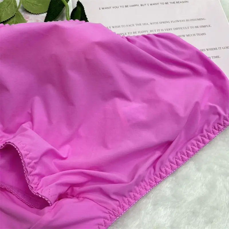 Man's Pants Briefs Rose Purple Silky Touch Live Show Dance Private Party DJ Club Bar FKK Sheer Sexy view 4