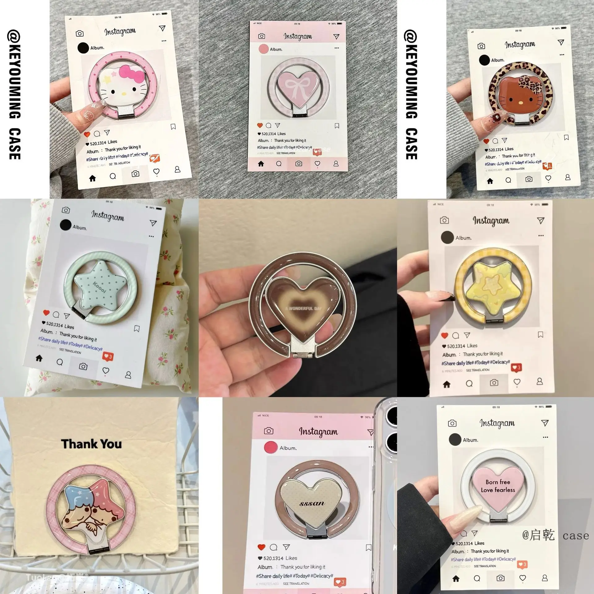 

Магнитная подставка в форме сердца MagSafe с размытым сердцем, кольцевой зажим с сильной адгезией и регулируемой настольной воздушной подушкой для IPhone 17.