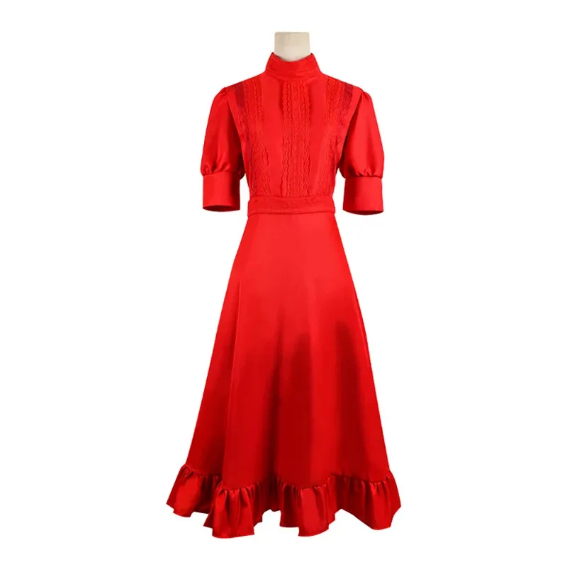 真珠コスプレ衣装ホラー映画女性ドレスハロウィンパーティーの服ロールプレイファッション新 sf/1