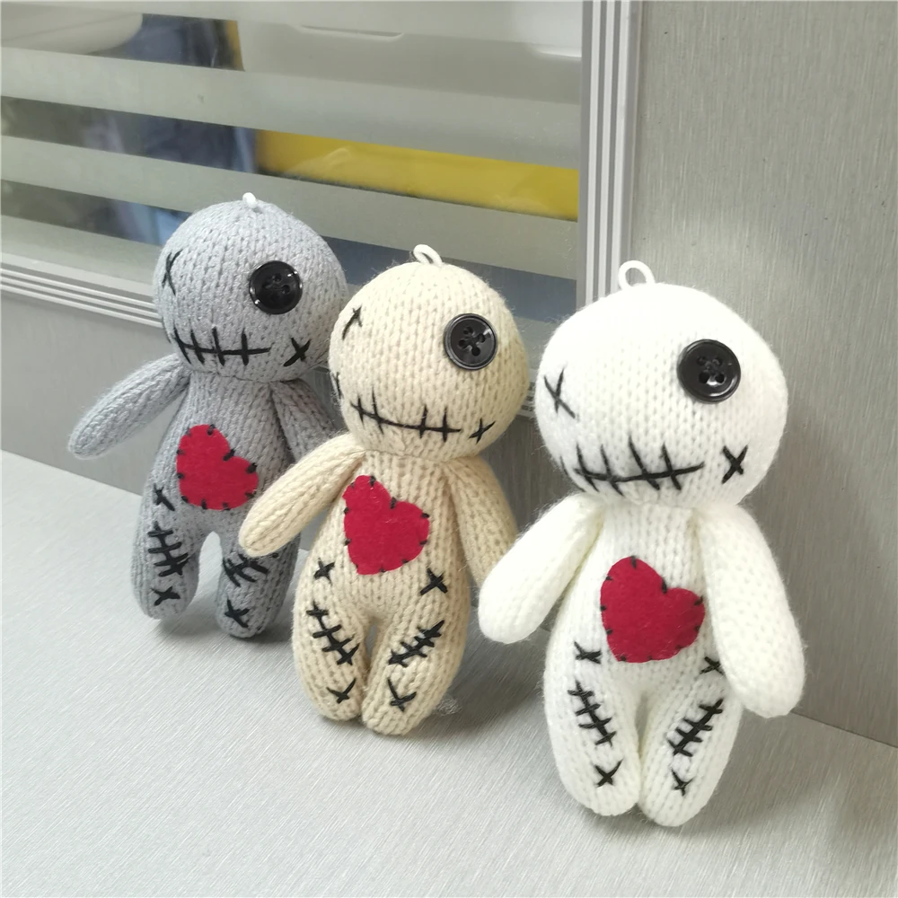 New Revenge Voodoo Dolls DIY Knitting Pattern Accessor Halloween Gift Stuffed Toy Ghost String Plush Horror Christmas Ornaments