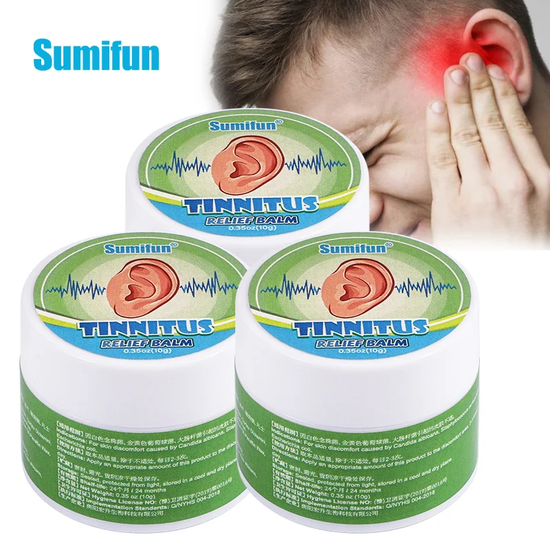 

1/2/3pcs Tinnitus Cream Relieve Ear Tingling Protect Hearing Loss Deaf Ointment Pain Relief Herbal Plaster Improve Listening 10g