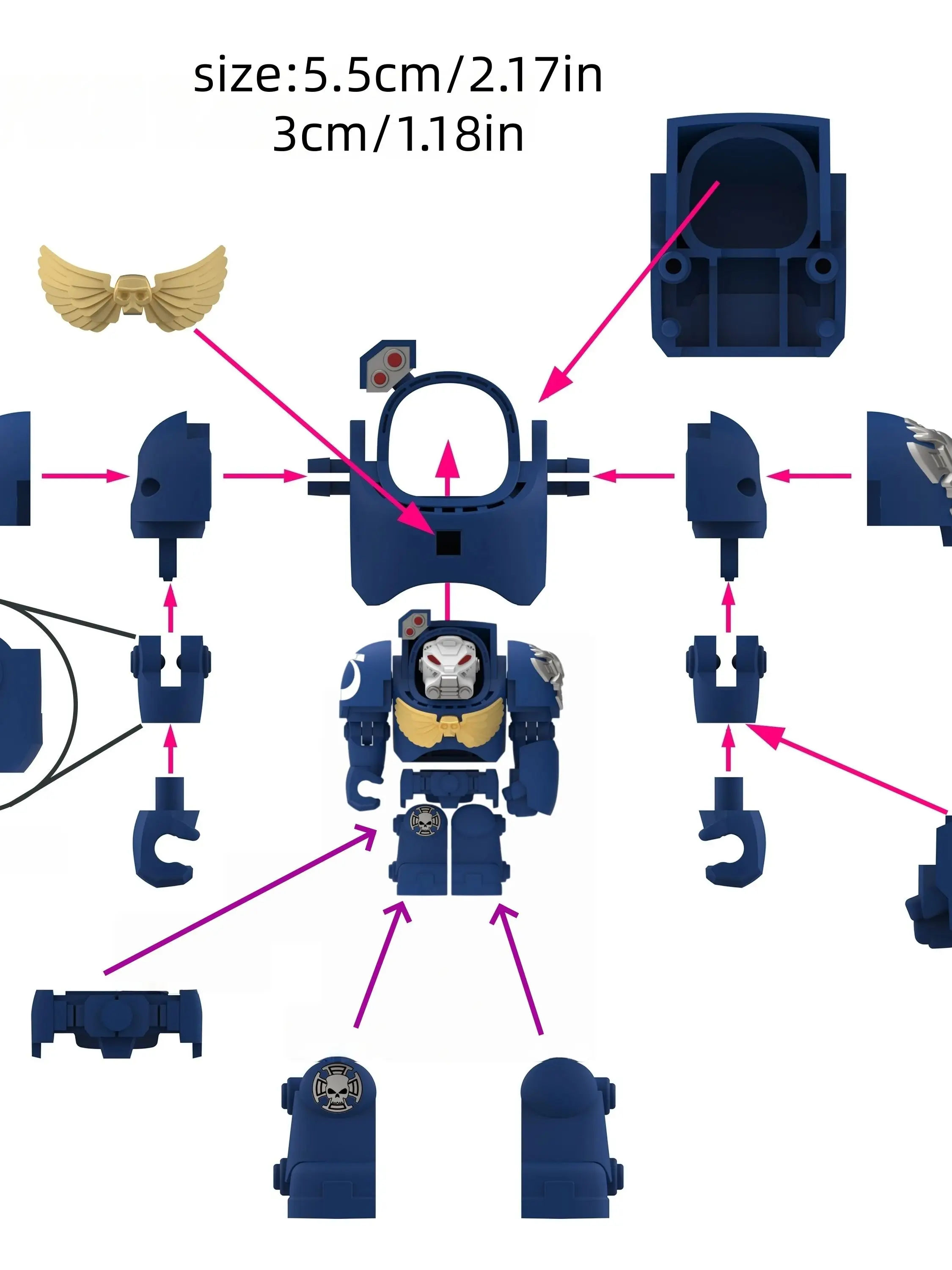 2026 Nieuw Terminator Mecha Warrior Model, Geüpgradede versie met nieuwe wapens, perfect voor decoratie, verzameling en cadeau - afbeelding 2