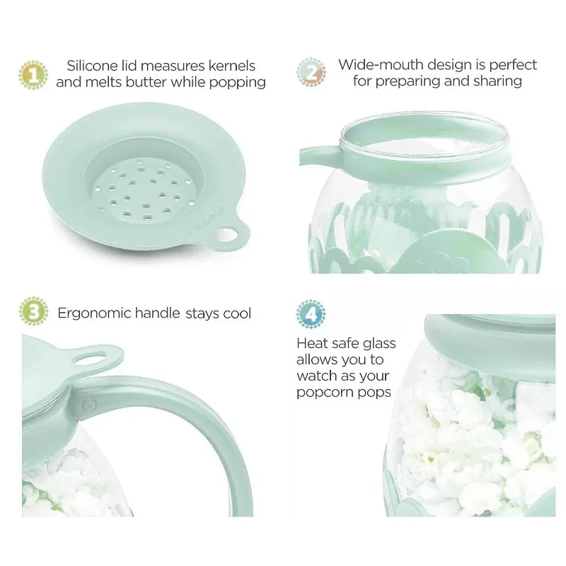 Microwave Glass Popcorn Popper 5